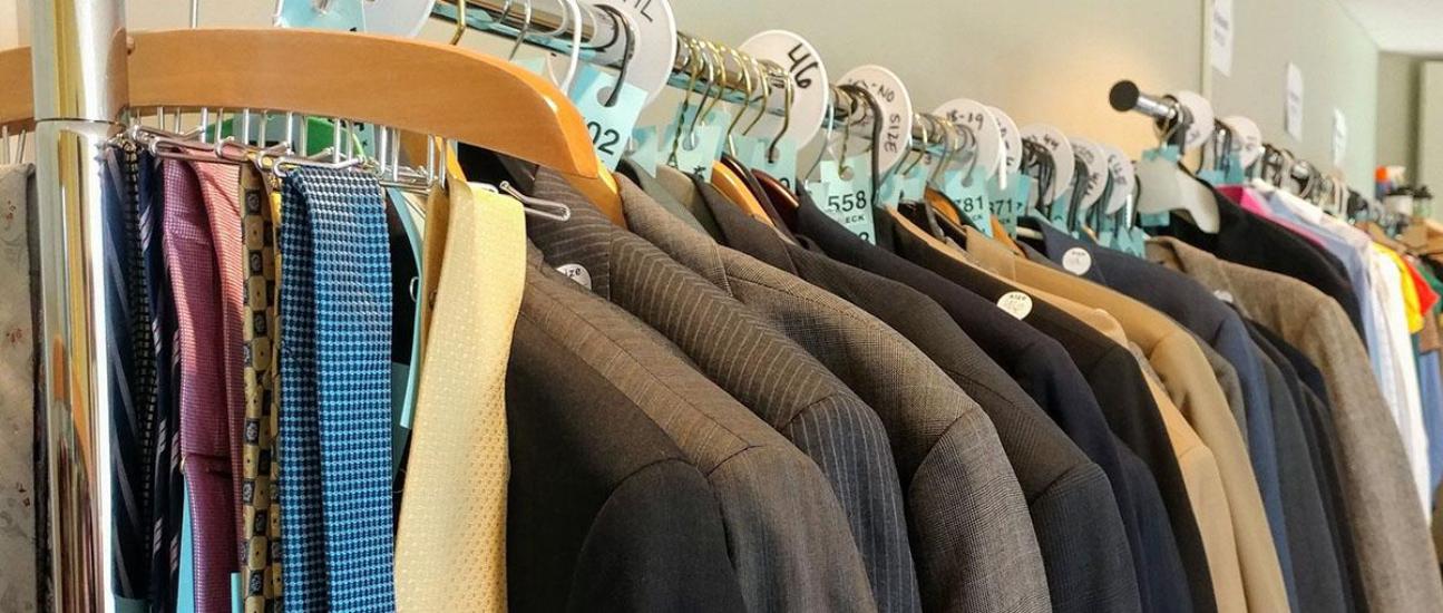 A rack full of closets