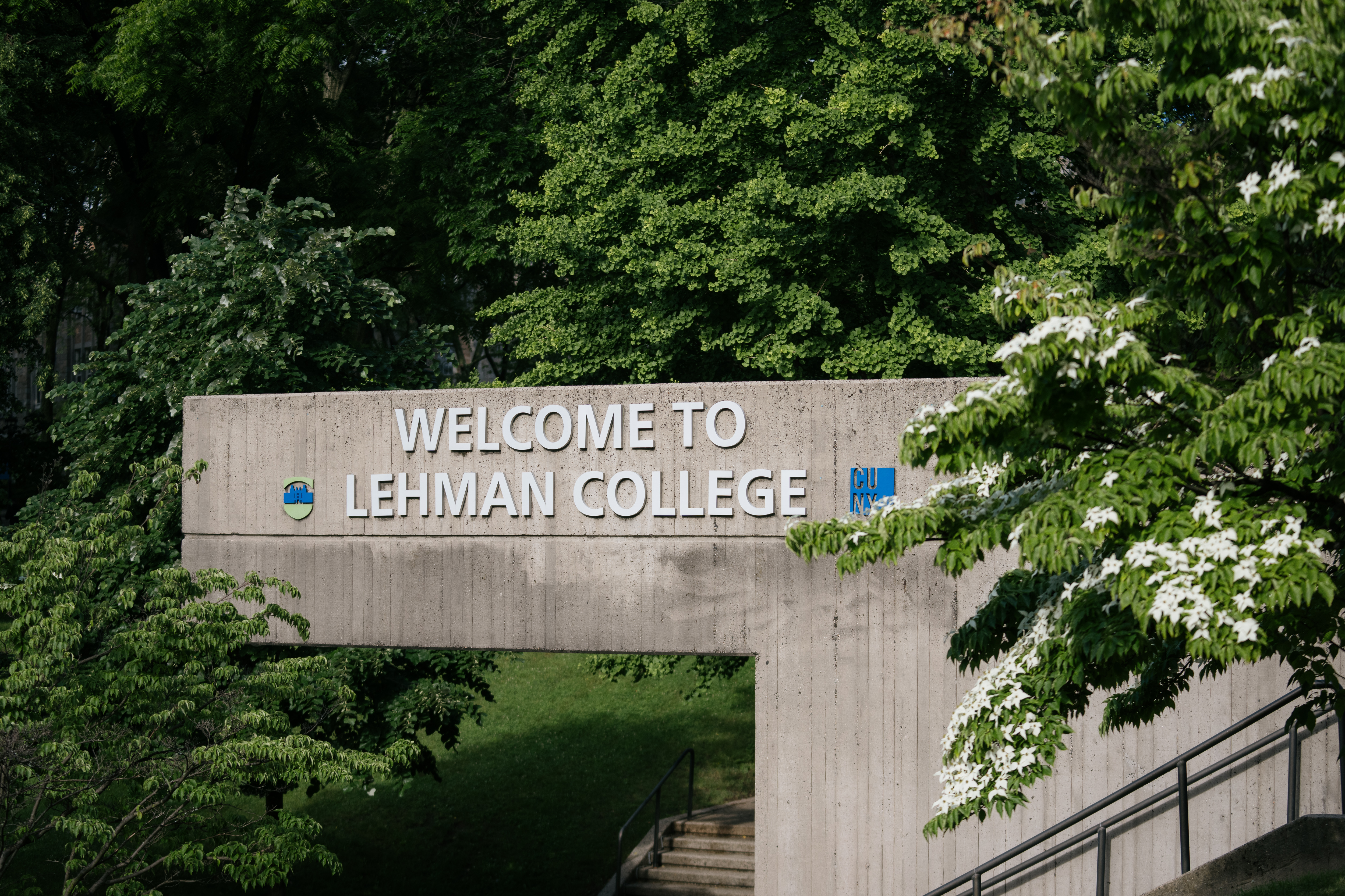 Welcome Sign For Lehman College
