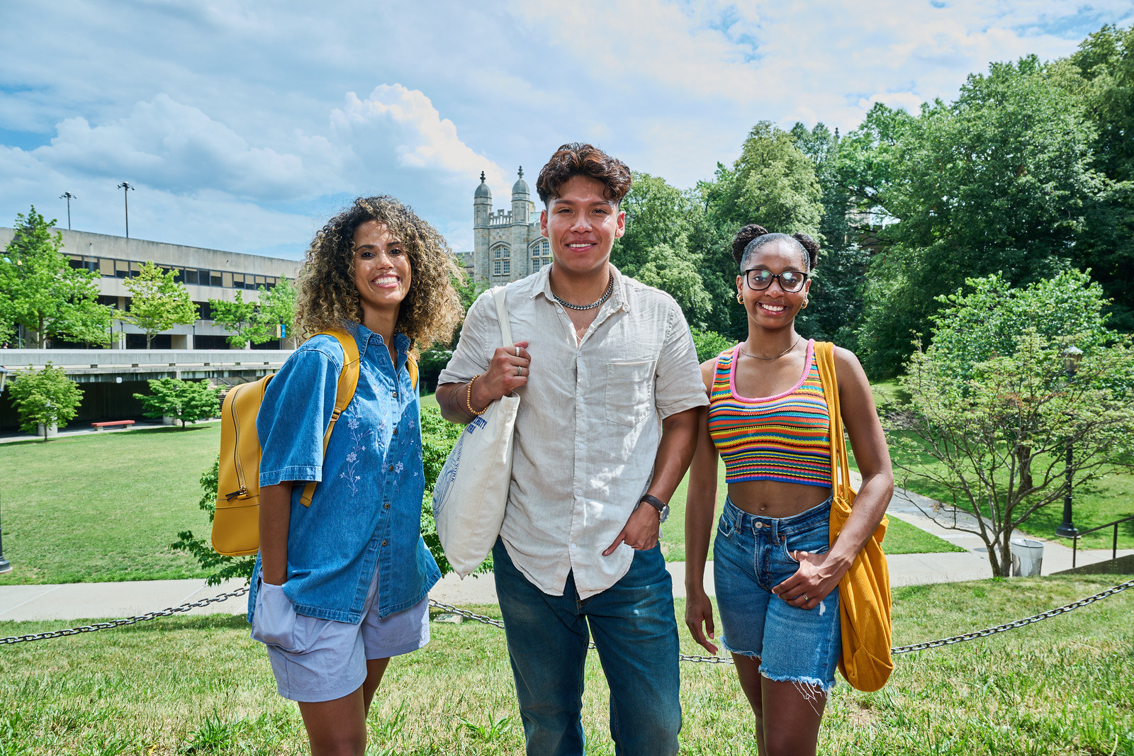 Students on Lehman Campus