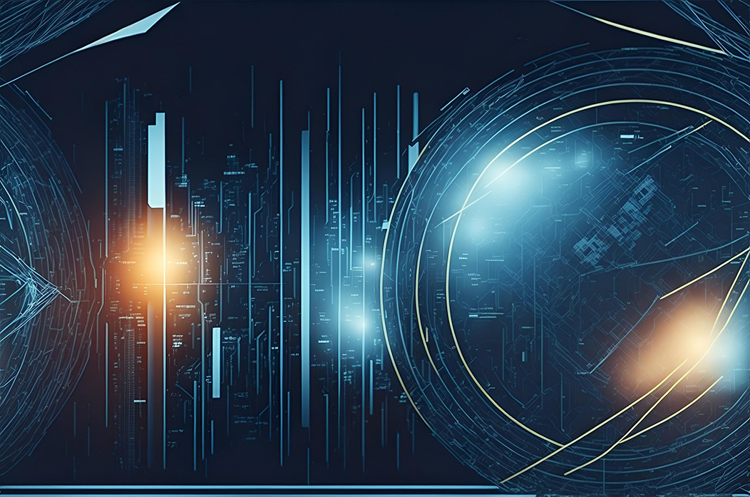 Photo of graphic representing technology