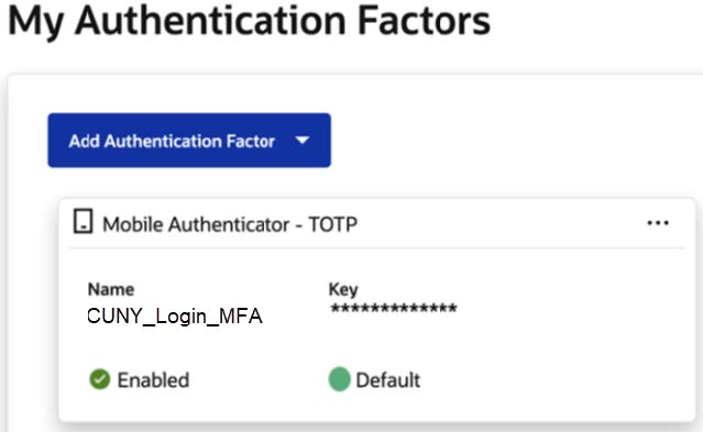 Setting Up CUNY Login MFA 17