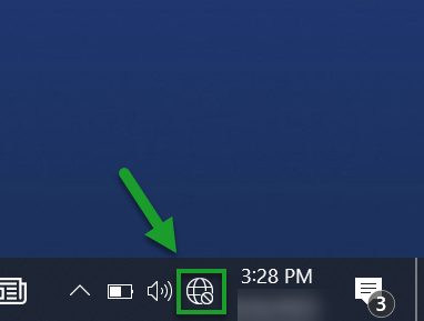 Connect to Wi-Fi using Windows 10 Device - Step 1