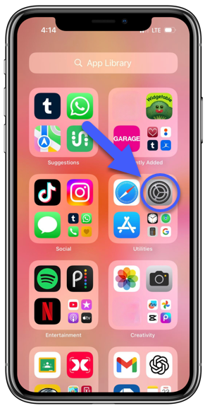 Connect to Wi-Fi using iPhone - Step 1