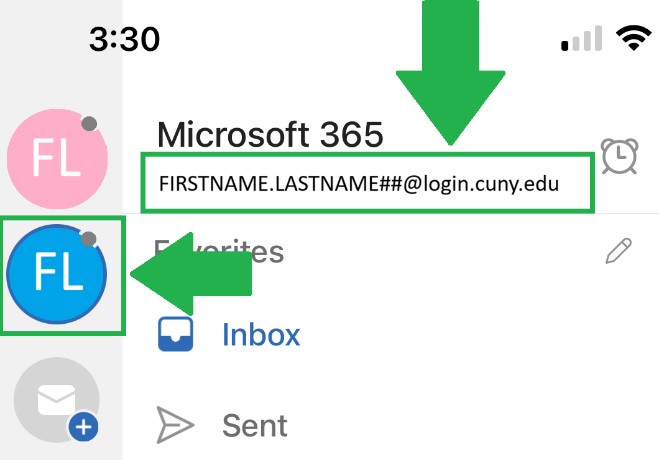 Add New Student Email to Outlook App on iPhone Step 9