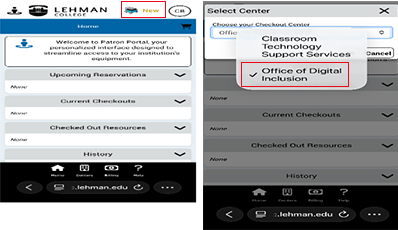 Start a Reservation Screen