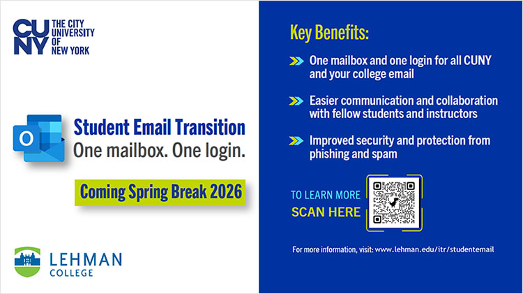 Student Email Transition Flyer Lehman College