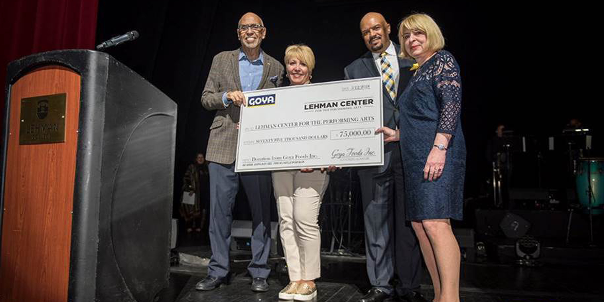 Goya Foods Announces Support of Lehman Center for the Performing Arts and Campus Food Bank