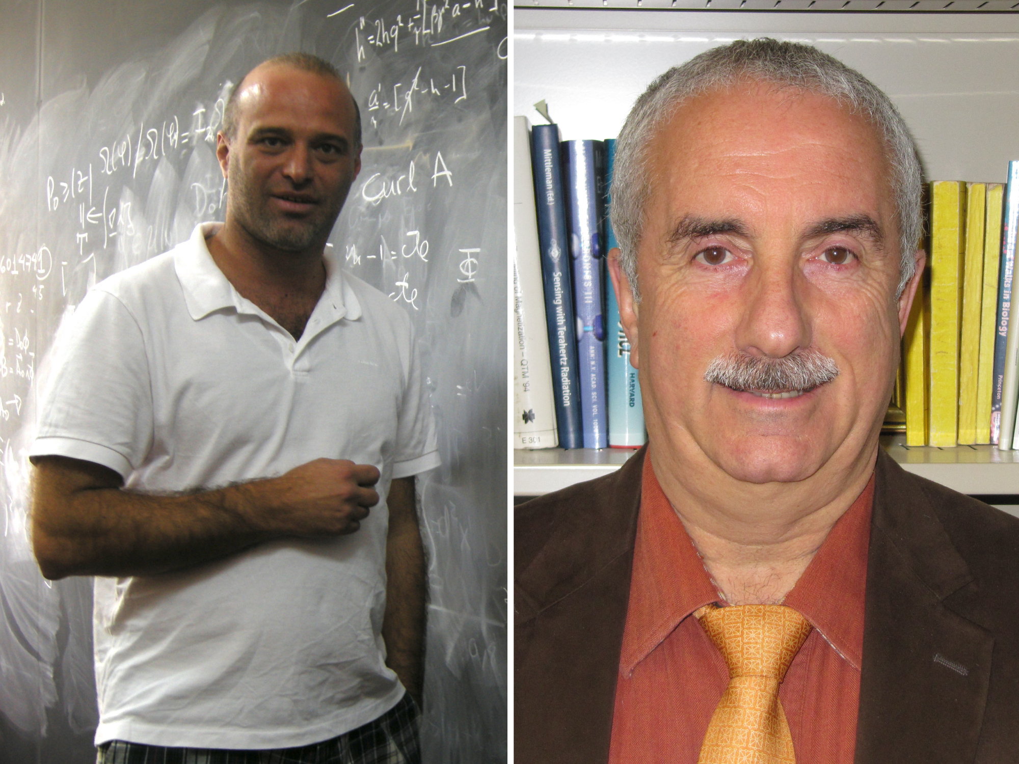 Luis Anchordoqui (left) and Eugene Chudnovsky (right)