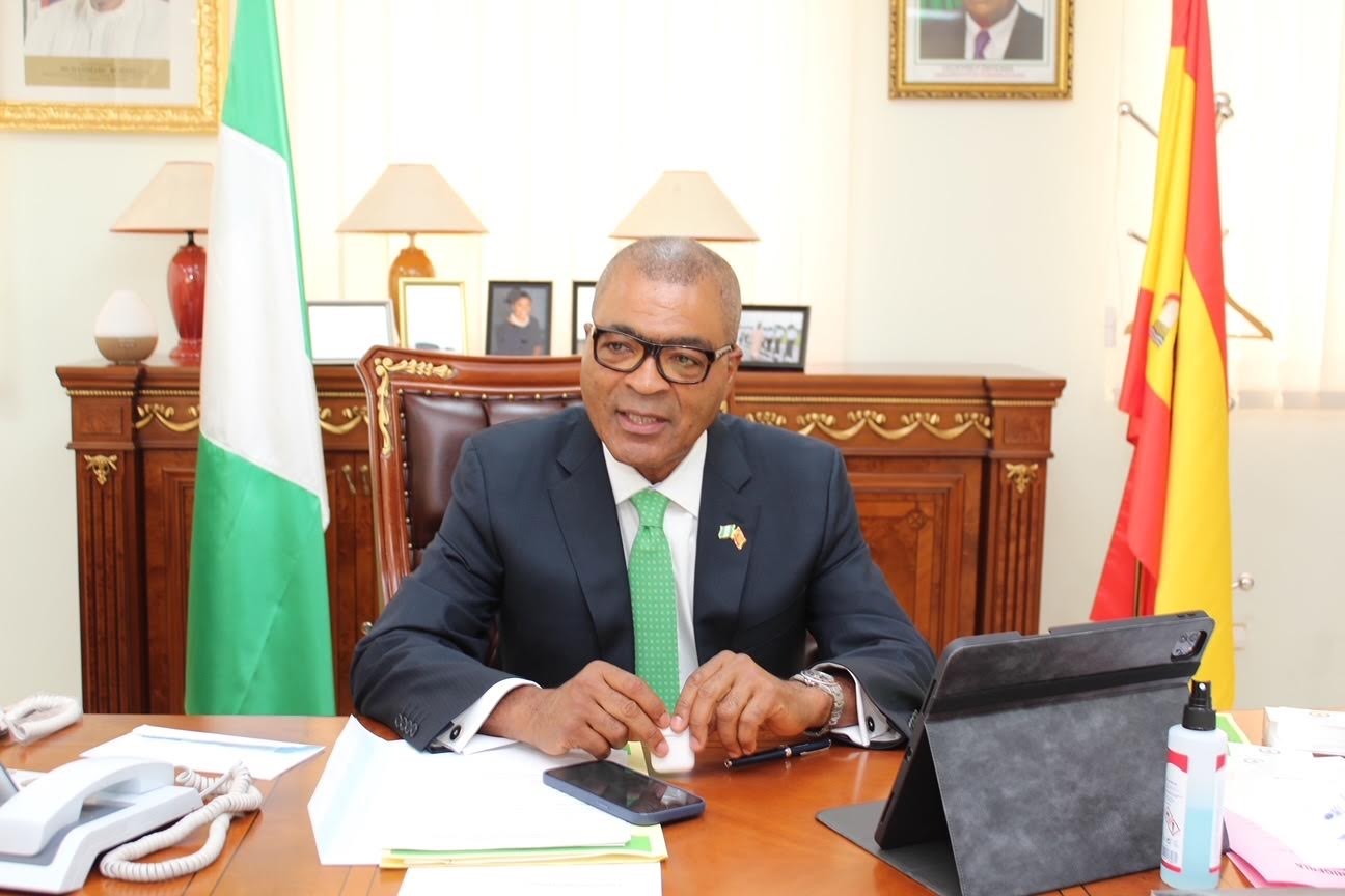 ademola rasaq seriki at desk