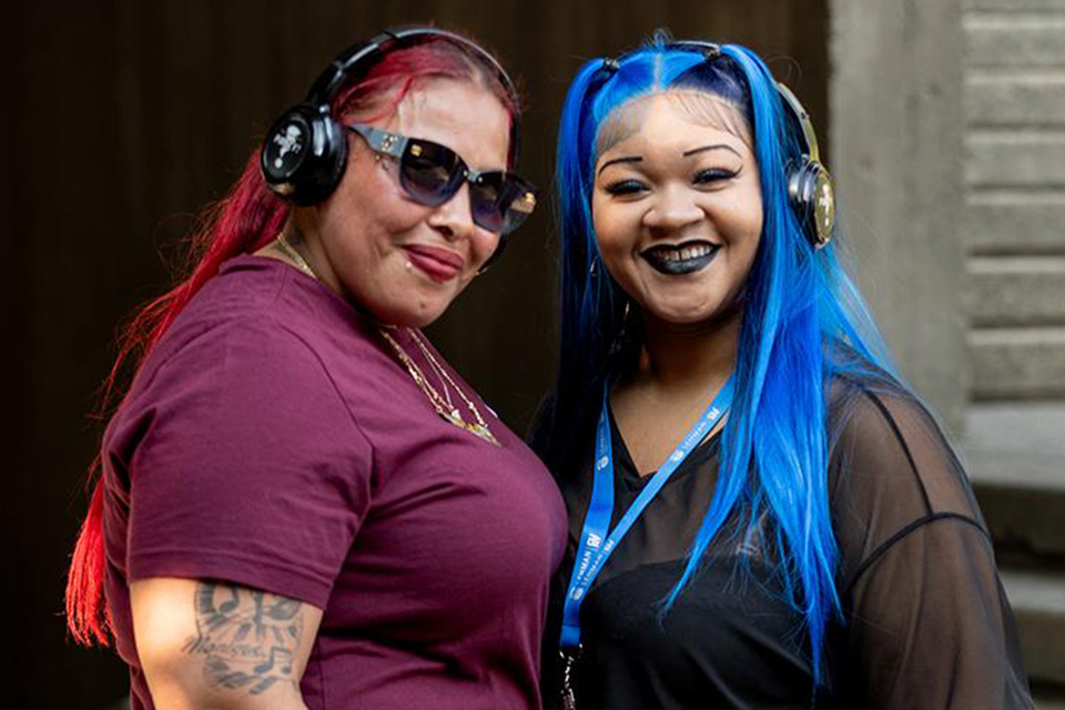 Students danced the day away at a silent disco party hosted by the Office of Campus Life. (Photo by Joseph Flaz)