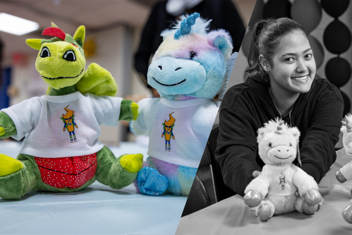 Dragons and Unicorns are among the first creatures to wear gear featuring Lehman's new Lightning mascot. 