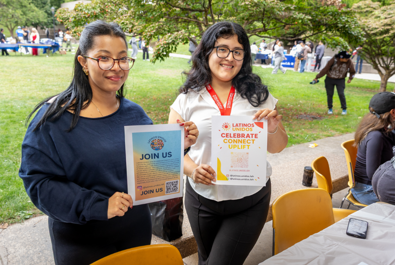 Students at Lehman Club Fair
