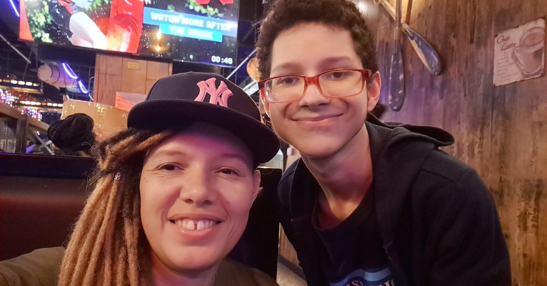 Lennyn Jacob and her son.