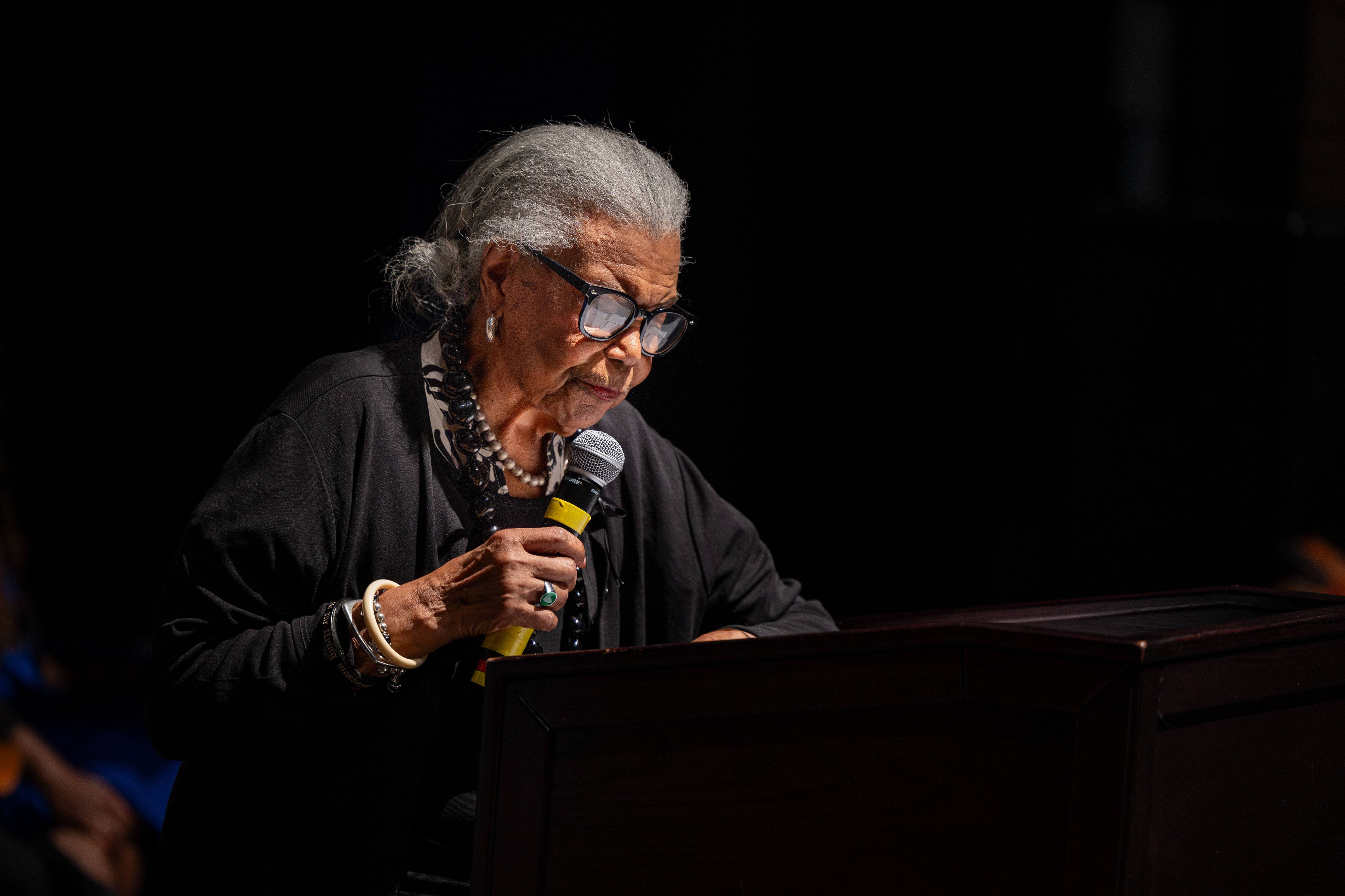 Virginia Allen speaks to 2026 nursing graduates.