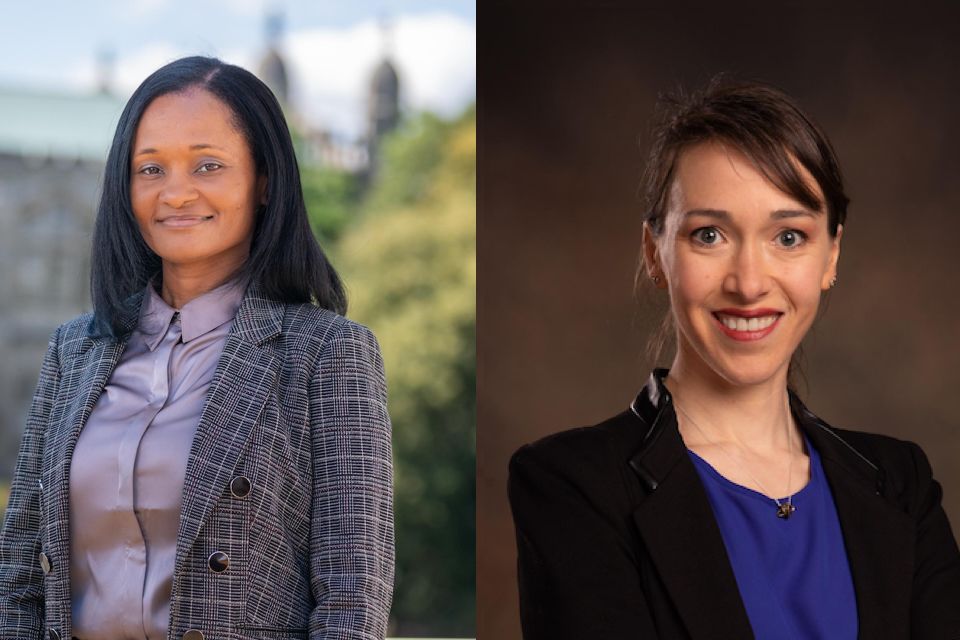 Dual head shots of Andrea Plunkett (left) and Kate Burt.