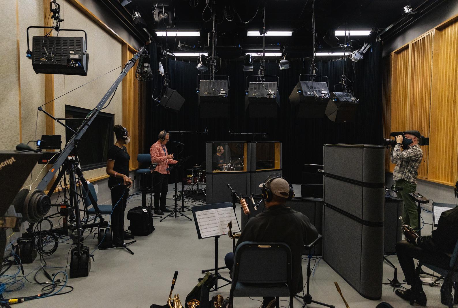 Musician's in the studio