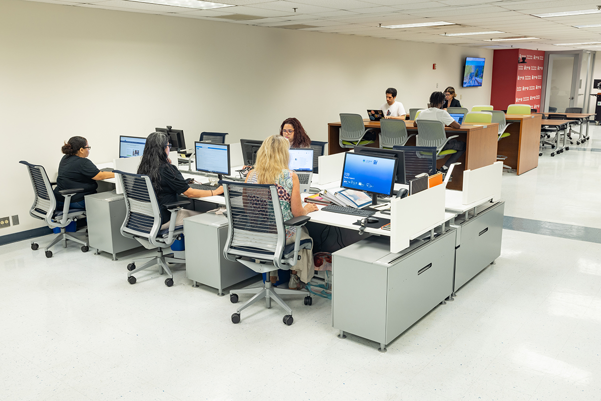 Photo of students in computer lab