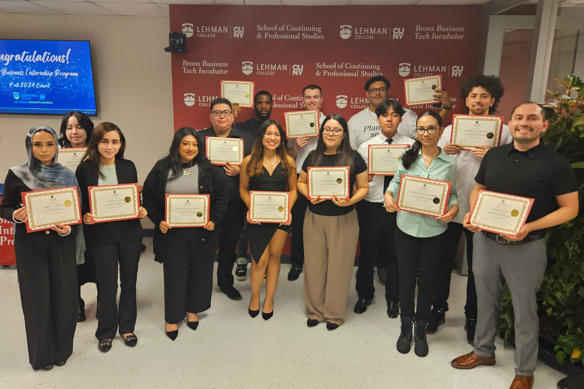 Photo of students from Small Business Internship Program