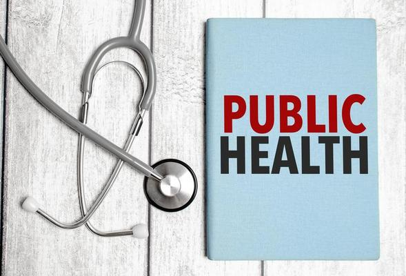 Photo of a Stethoscope and Public Health notebook