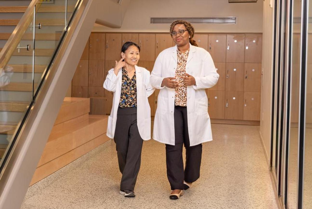 Nursing Graduate Students walking together