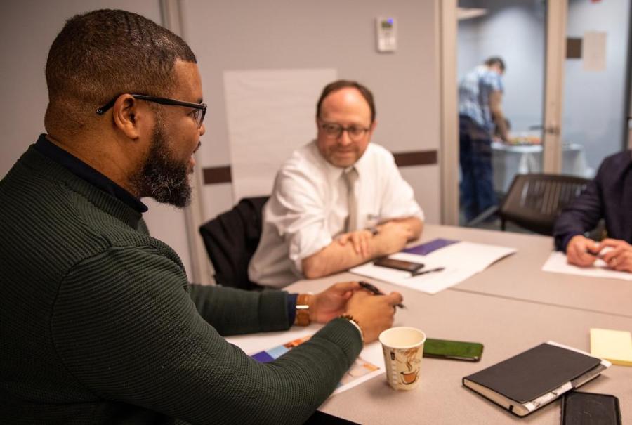 Making Work with Miguel Gutierrez at a round table