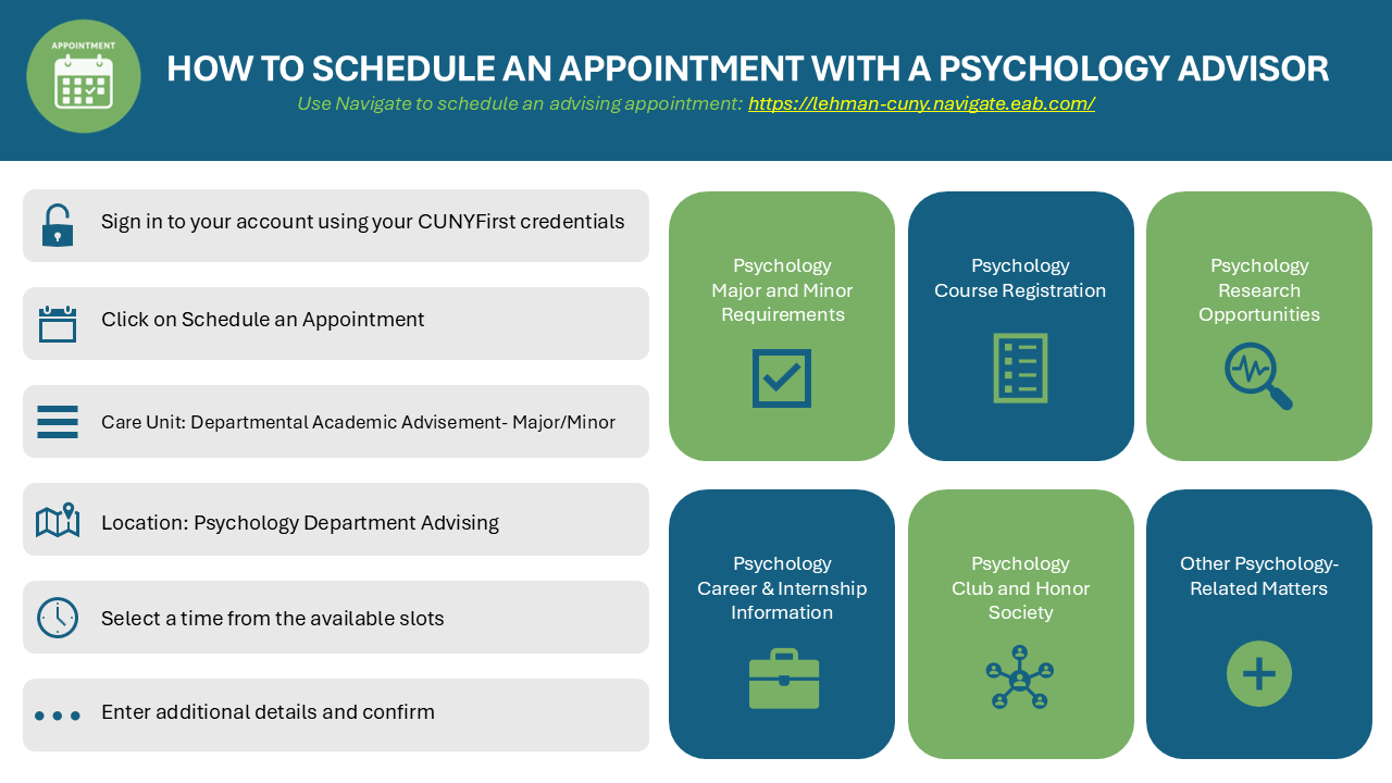 instructions to schedule an appointment