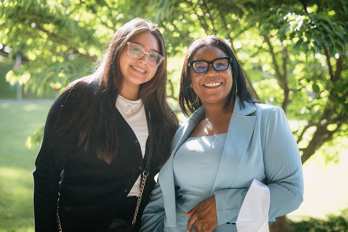 Photo of two students