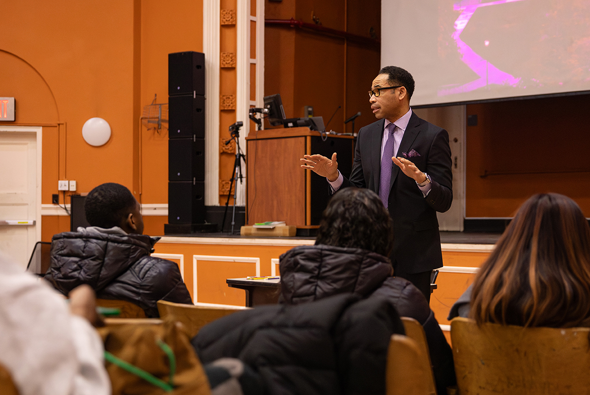 Photo of person doing a presentation