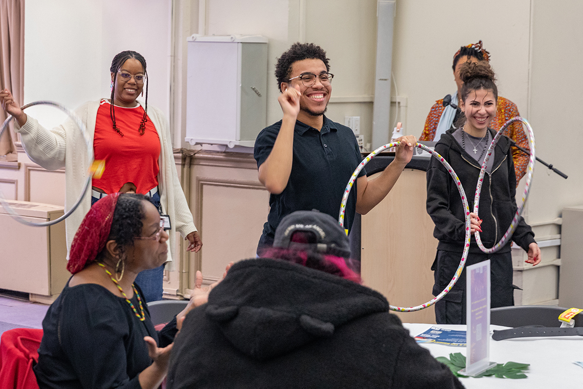 Photo of students dancing at event