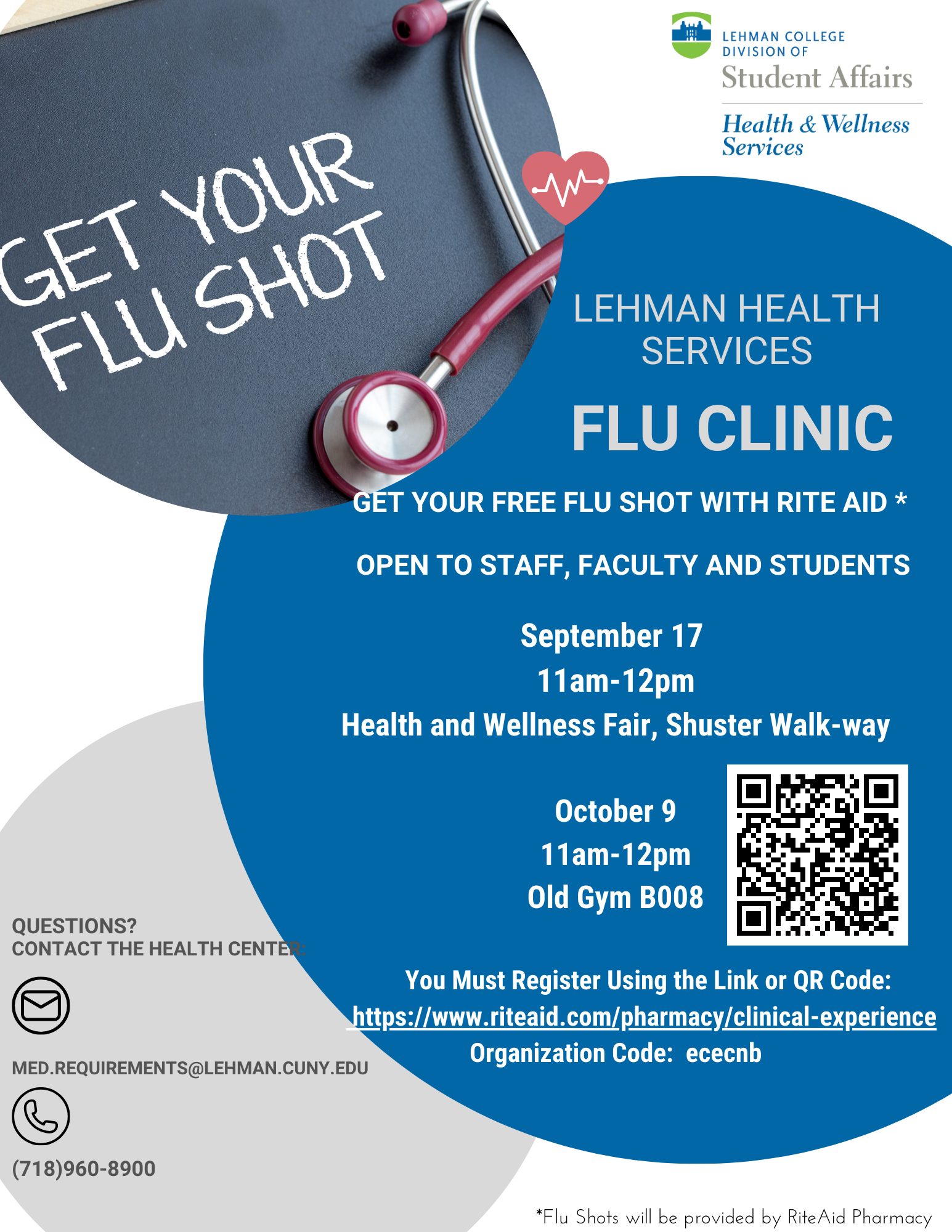 2024 Fall Flu Clinic Lehman College