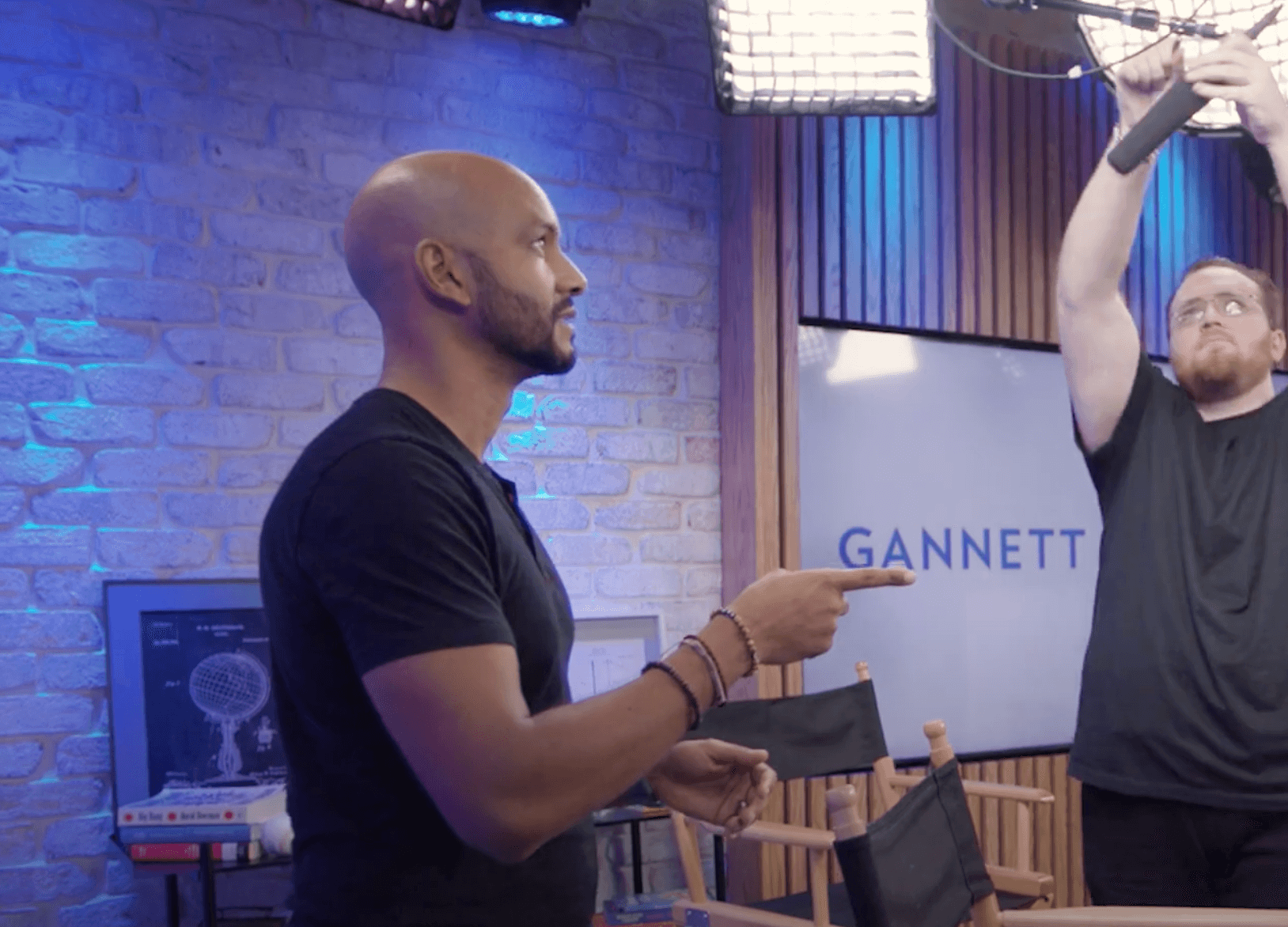 Josmar working on a set